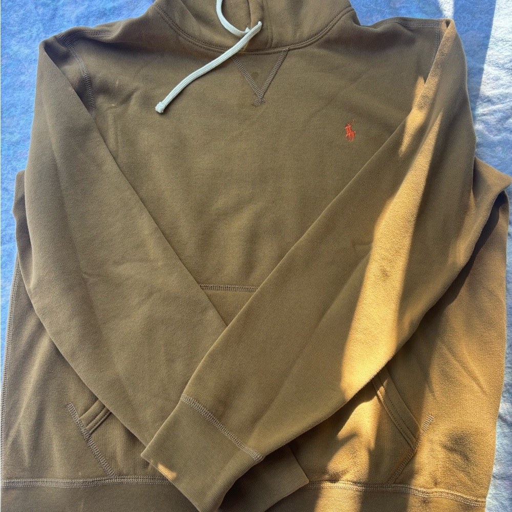 Ralph Lauren Tan Hoodie with Logo